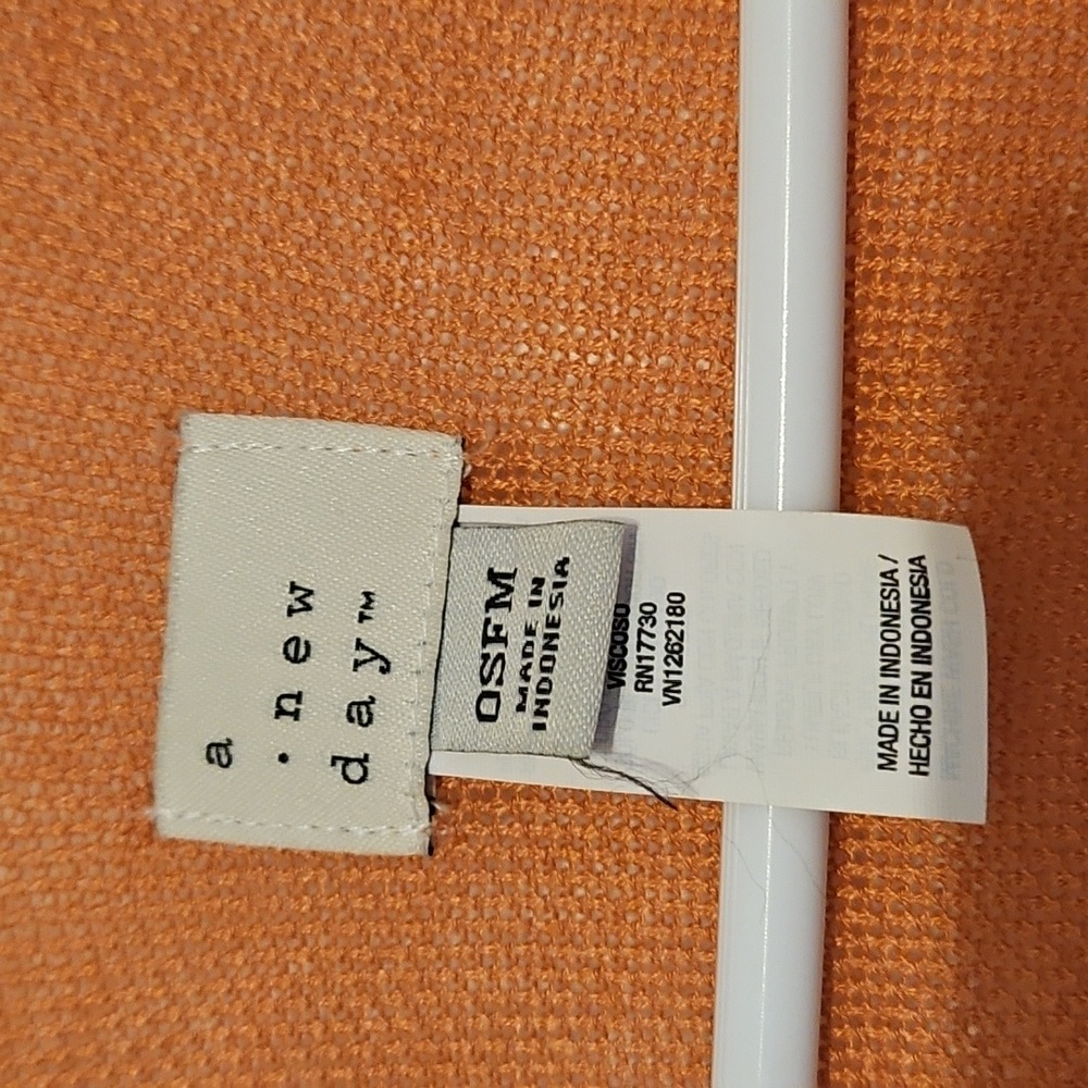 A New Day Burnt Orange Open Front Knitwear - Picture 3 of 10